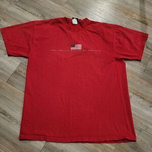 United States of America 100% Cotton Vintage Style Tee Shirt Mens Large